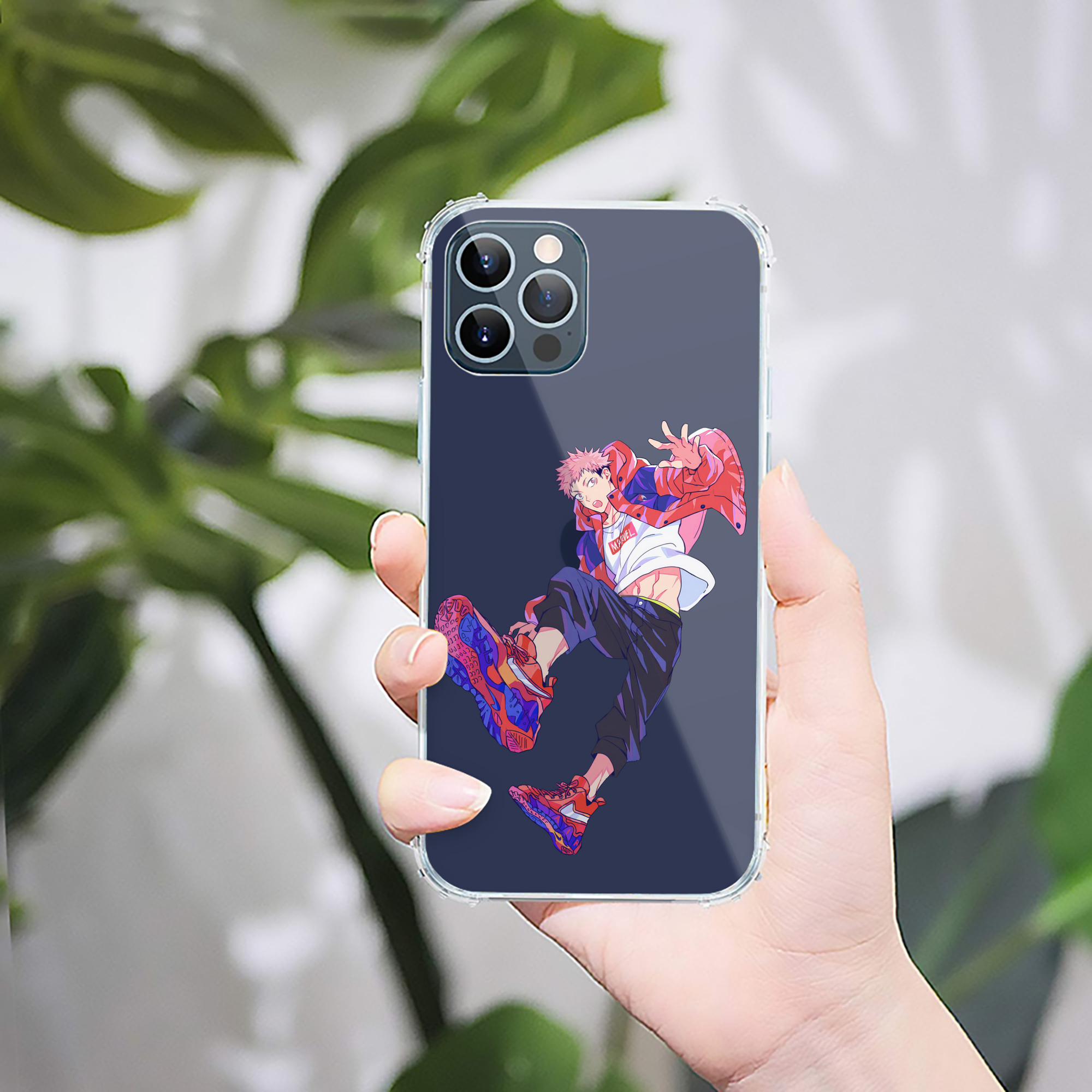 （画像用） 呪術廻戦 Jujutsu Kaisen 【iPhone 12シリーズ対応】透明スマホケース（クリアソフトケース）